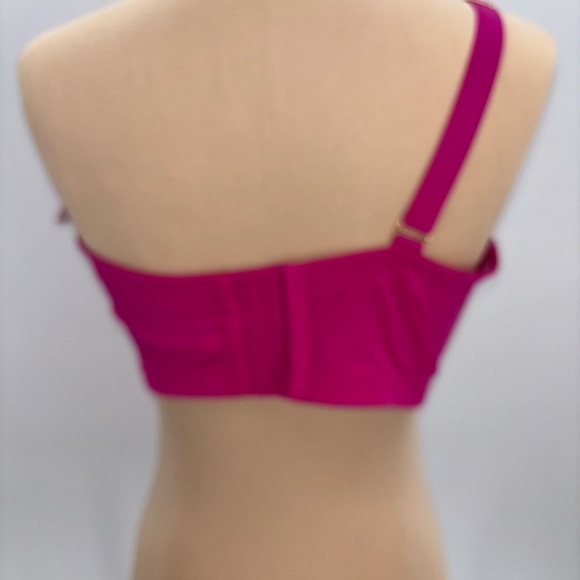 Cacique Asymmetrical Lightly Lined Balconette Bra Size 38H Pink - Picture 2 of 5